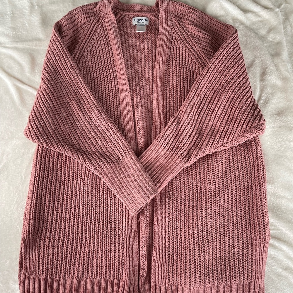 Arizona juniors chunky knit open front cardigan size M